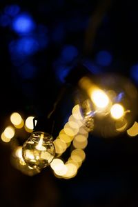 Preview wallpaper light bulb, bokeh, light, glow, dark