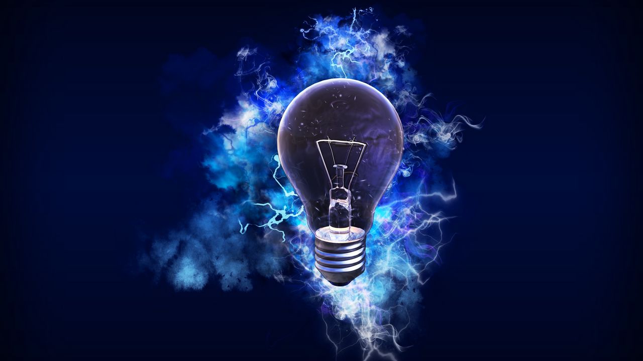Wallpaper light bulb, electricity, energy, light