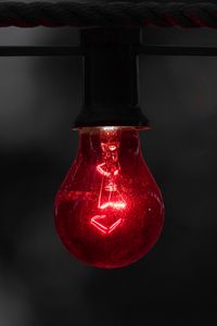 Preview wallpaper light bulb, electricity, light, lighting, red