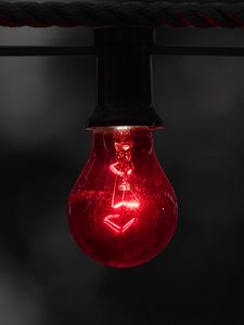 Preview wallpaper light bulb, electricity, light, lighting, red