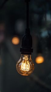 Preview wallpaper light bulb, electricity, light, glare, dark