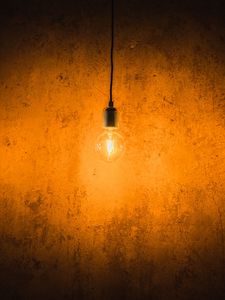 Preview wallpaper light bulb, electricity, lighting, wall