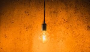 Preview wallpaper light bulb, electricity, lighting, wall