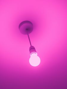 Preview wallpaper light bulb, electricity, pink, minimalism
