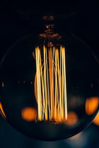 Preview wallpaper light bulb, glass, light, blur