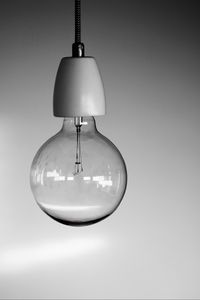 Preview wallpaper light bulb, glass, transparent, bw