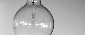 Preview wallpaper light bulb, glass, transparent, bw
