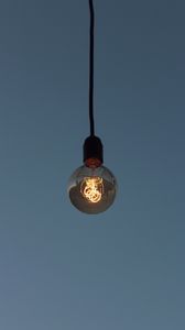 Preview wallpaper light bulb, glow, light, minimalism
