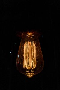 Preview wallpaper light bulb, incandescent lamp, lighting, electricity, dark