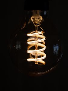 Preview wallpaper light bulb, light, dark, macro