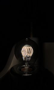 Preview wallpaper light bulb, light, glow, electricity, dark