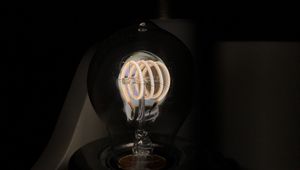 Preview wallpaper light bulb, light, glow, electricity, dark