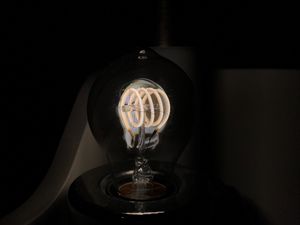 Preview wallpaper light bulb, light, glow, electricity, dark