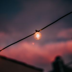 Preview wallpaper light bulb, light, lighting, dusk