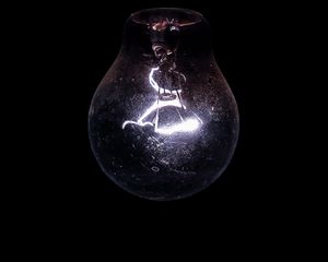 Preview wallpaper light bulb, lighting, glow, darkness