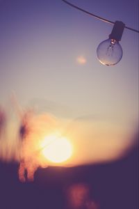 Preview wallpaper light bulb, sky, blur, transparent