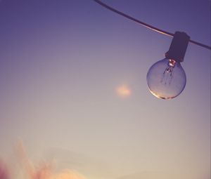 Preview wallpaper light bulb, sky, blur, transparent