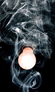 Preview wallpaper light bulb, smoke, electricity, lighting