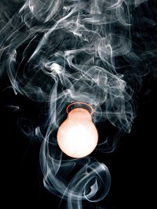 Preview wallpaper light bulb, smoke, electricity, lighting