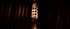 Preview wallpaper light bulb, spiral, light, lighting, darkness