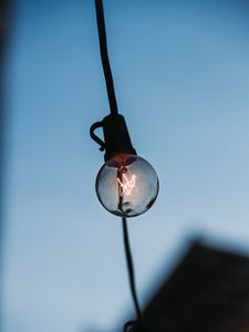 Preview wallpaper light bulb, wire, light, lighting, electricity