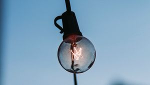 Preview wallpaper light bulb, wire, light, lighting, electricity