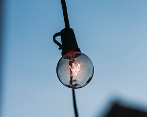 Preview wallpaper light bulb, wire, light, lighting, electricity