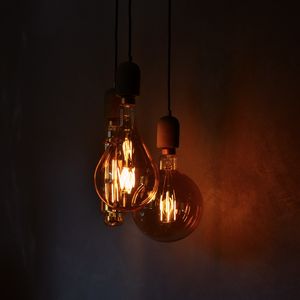 Preview wallpaper light bulbs, electricity, lighting, wall