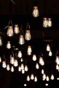 Preview wallpaper light bulbs, electricity, lighting, light, dark