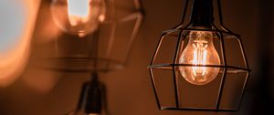 Preview wallpaper light bulbs, lamps, metal, electricity, light