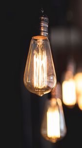 Preview wallpaper light bulbs, light, blur