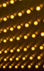 Preview wallpaper light bulbs, light, lighting, yellow