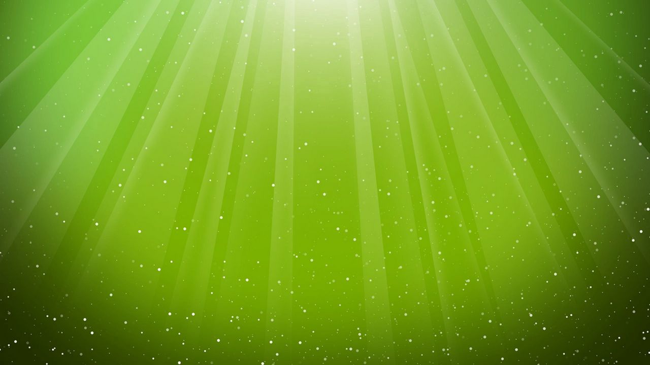 Wallpaper light, fan, drop, green, rays