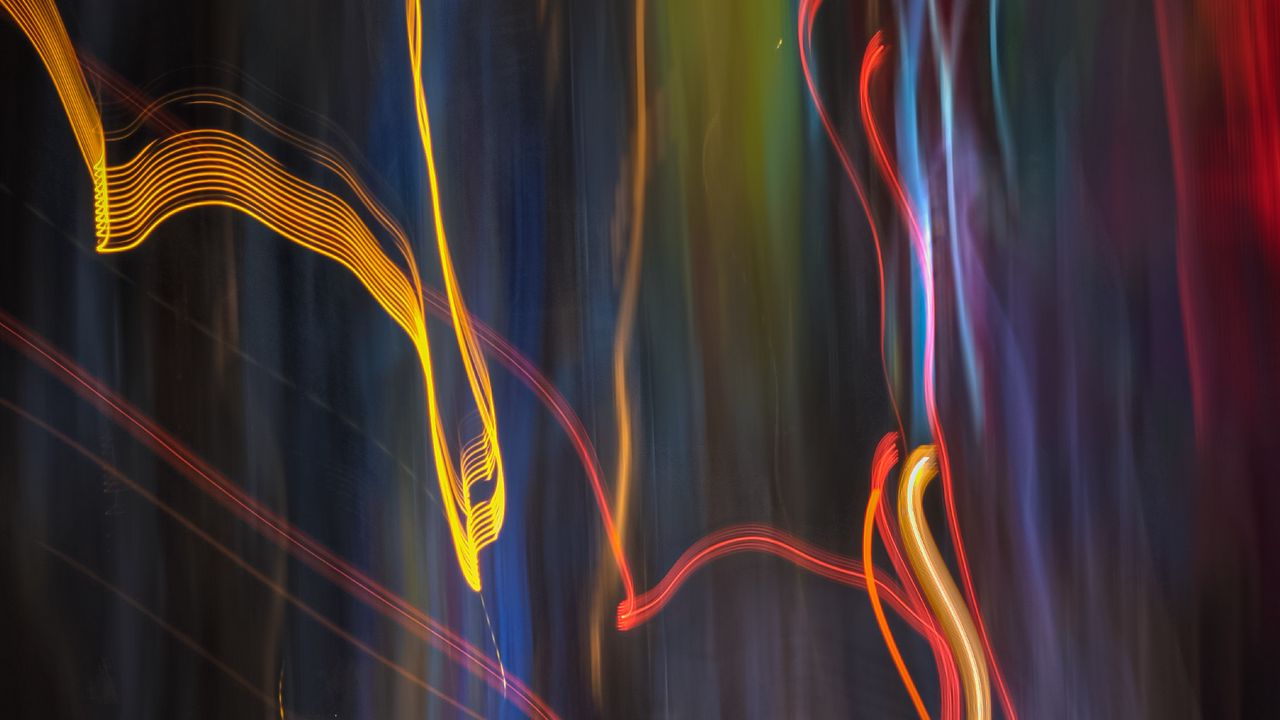 Wallpaper light, freezelight, blur, long exposure, abstraction