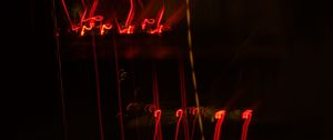 Preview wallpaper light, freezelight, blur, long exposure, red, dark