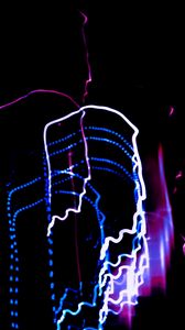 Preview wallpaper light, freezelight, colorful, abstraction, black