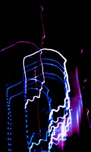 Preview wallpaper light, freezelight, colorful, abstraction, black