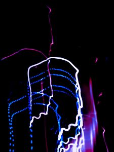 Preview wallpaper light, freezelight, colorful, abstraction, black