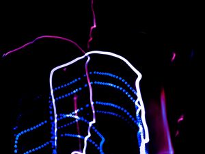 Preview wallpaper light, freezelight, colorful, abstraction, black