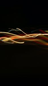 Preview wallpaper light, freezelight, lines, long exposure, abstraction, dark