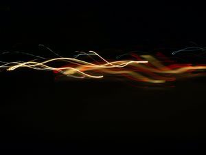 Preview wallpaper light, freezelight, lines, long exposure, abstraction, dark