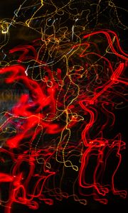 Preview wallpaper light, freezelight, long exposure, lines, tangled, abstraction