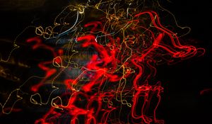 Preview wallpaper light, freezelight, long exposure, lines, tangled, abstraction