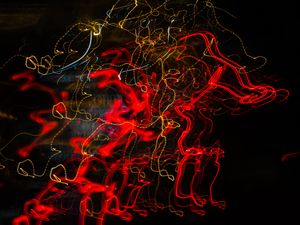 Preview wallpaper light, freezelight, long exposure, lines, tangled, abstraction