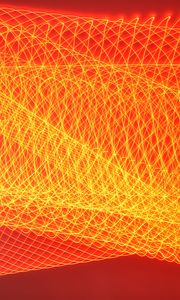 Preview wallpaper light, freezelight, long exposure, lines, abstraction, orange