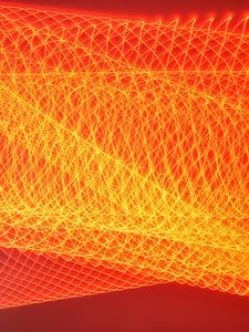 Preview wallpaper light, freezelight, long exposure, lines, abstraction, orange