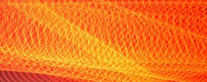 Preview wallpaper light, freezelight, long exposure, lines, abstraction, orange