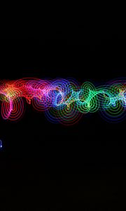 Preview wallpaper light, freezelight, long exposure, colorful, dark