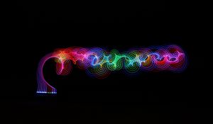 Preview wallpaper light, freezelight, long exposure, colorful, dark