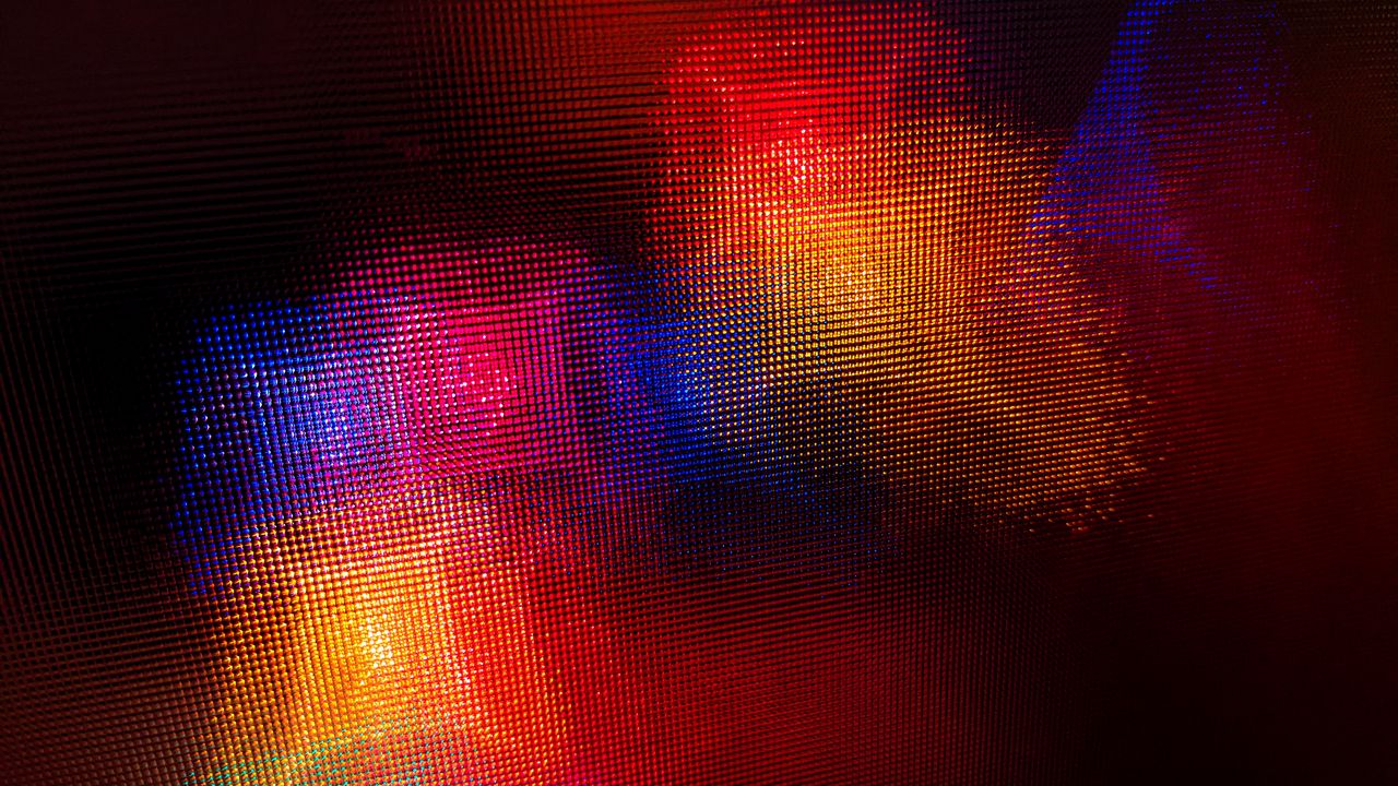 Wallpaper light, glare, colorful, glass, blur